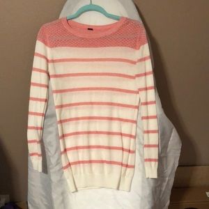 Striped tunic sweater